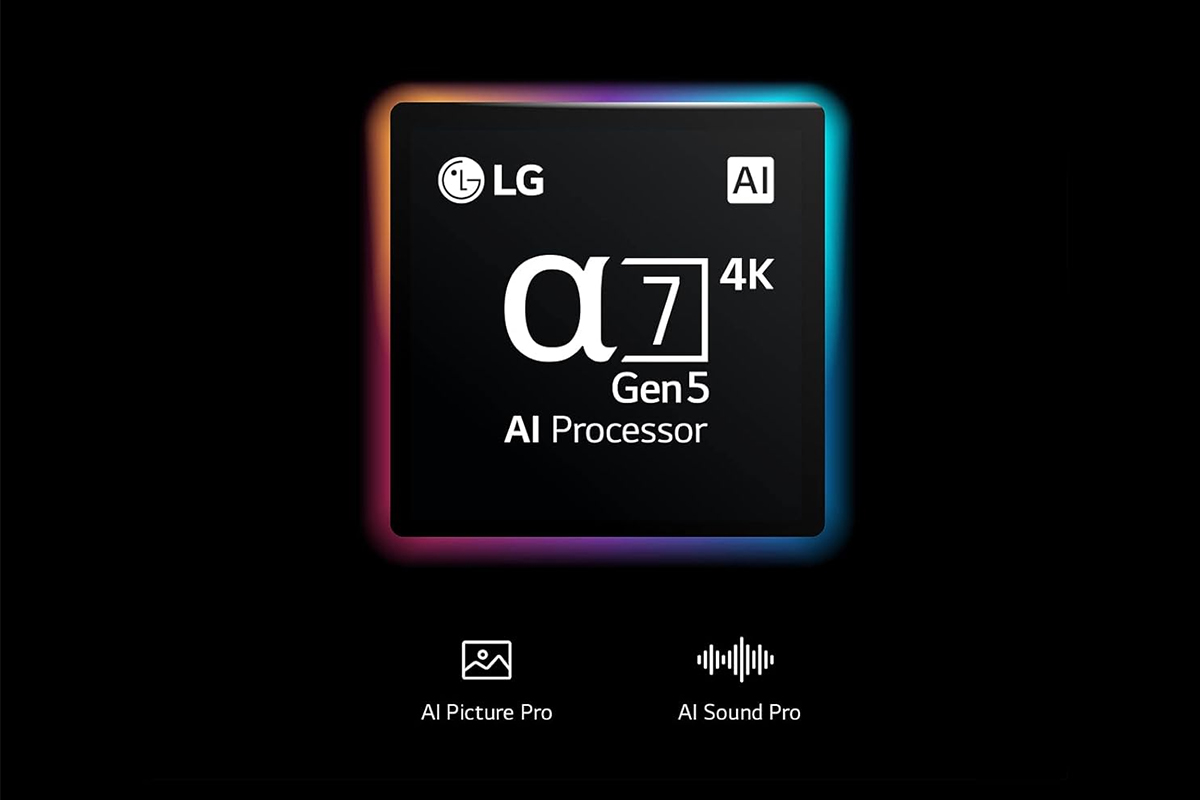 Bộ xử lý α7 Gen5 AI 4K cung cấp nhiều thuật toán để nâng cao trải nghiệm nghe nhìn