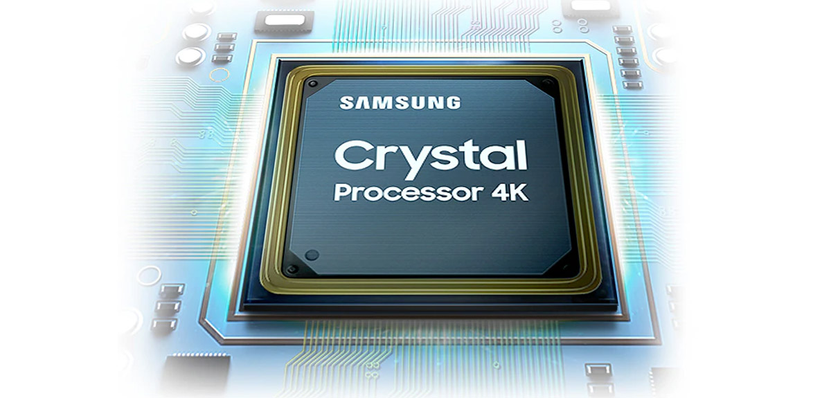 Bộ xử lý Crystal 4K của Smart Tivi Samsung 4K UHD 55 Inch UA55AU8000