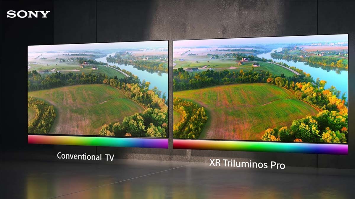 Công nghệ Triluminos Pro của Google Tivi Sony 4K 55 Inch KD-55X75K