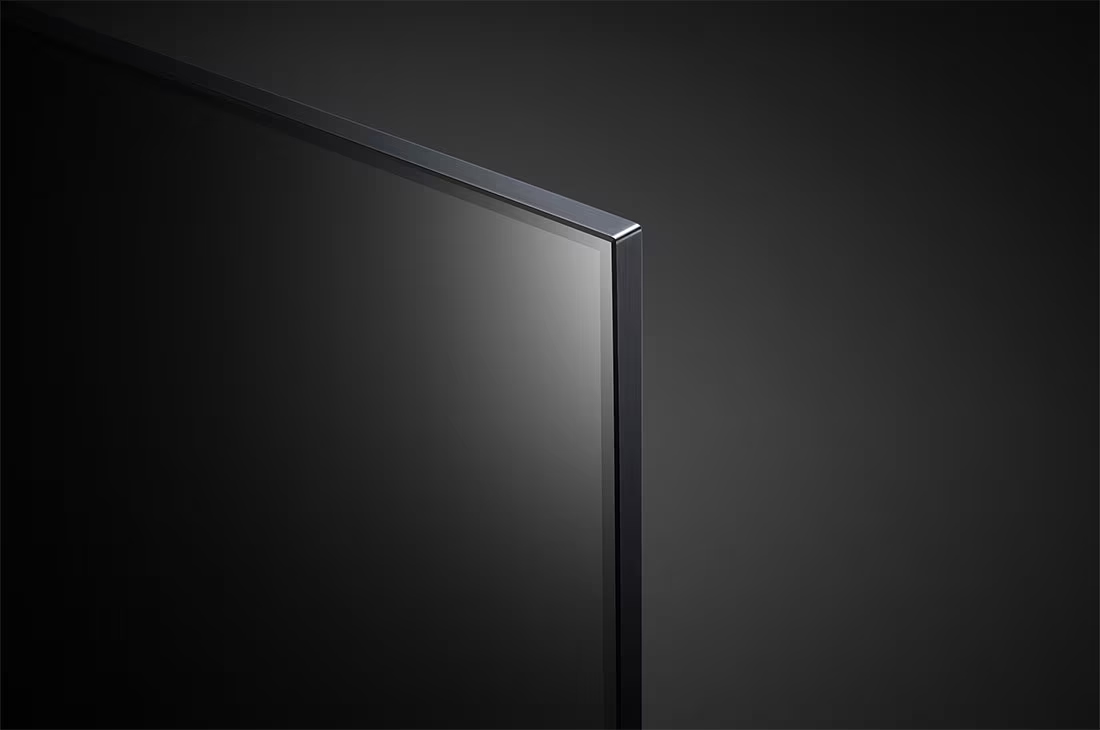 Thiết kế khung viền tivi LG 4K 55 inch 55QNED80SQA