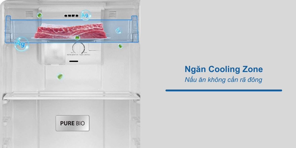 Tủ Lạnh Toshiba GR-RT234WE-PMV(52) duy trì độ tươi ngon thực phẩm