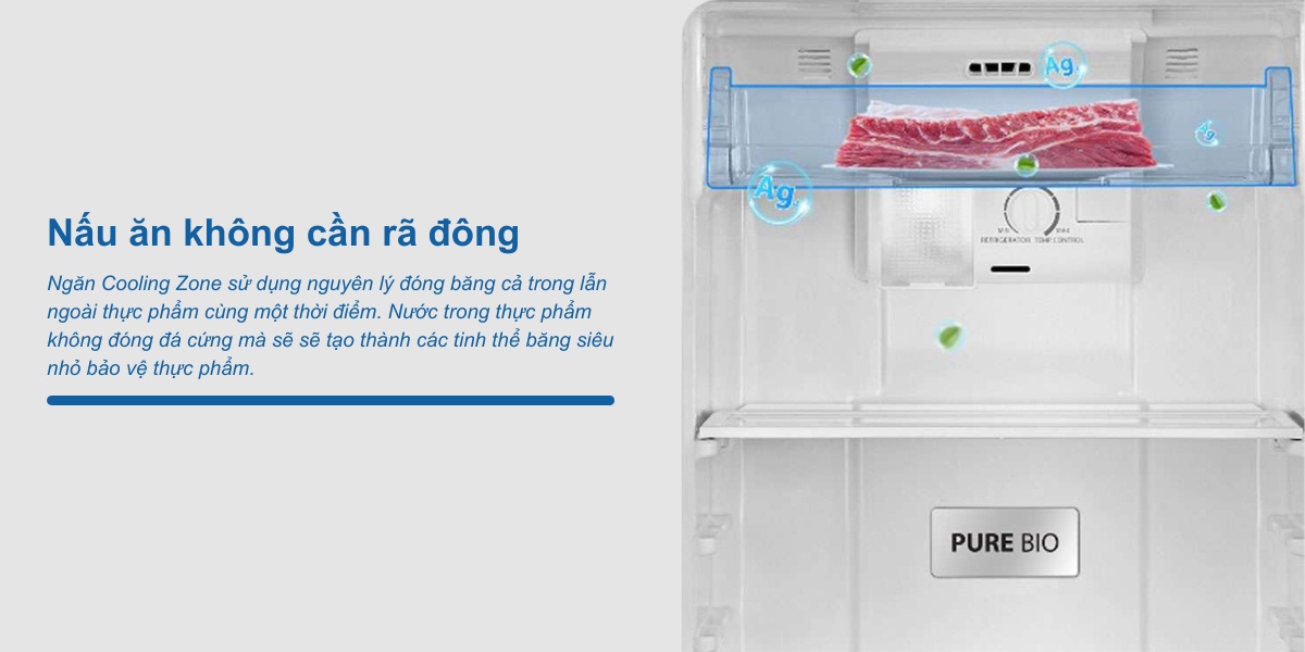 Tủ Lạnh Toshiba GR-RT329WE-PMV(52) có ngăn Cooling Zone
