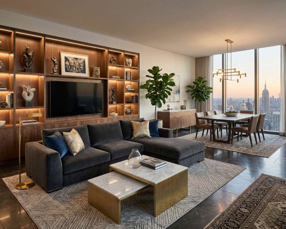 Thiết kế nội thất không gian mở sang trọng