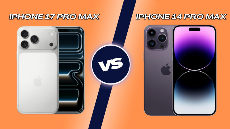So sánh iPhone 17 Pro Max và iPhone 14 Pro Max