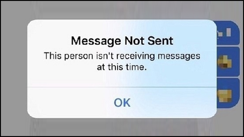 Bạn không thể gửi tin nhắn Messenger vì tài khoản của đối phương đã bị khóa hoặc xóa.