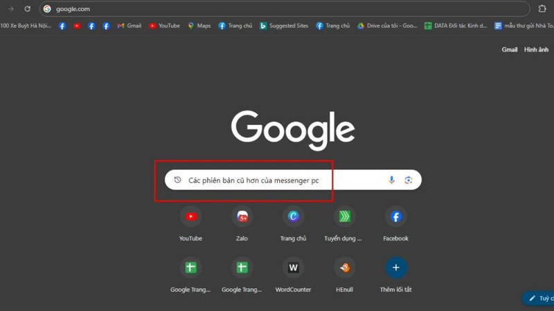 Tìm Messenger bản cũ trên Google và tải về