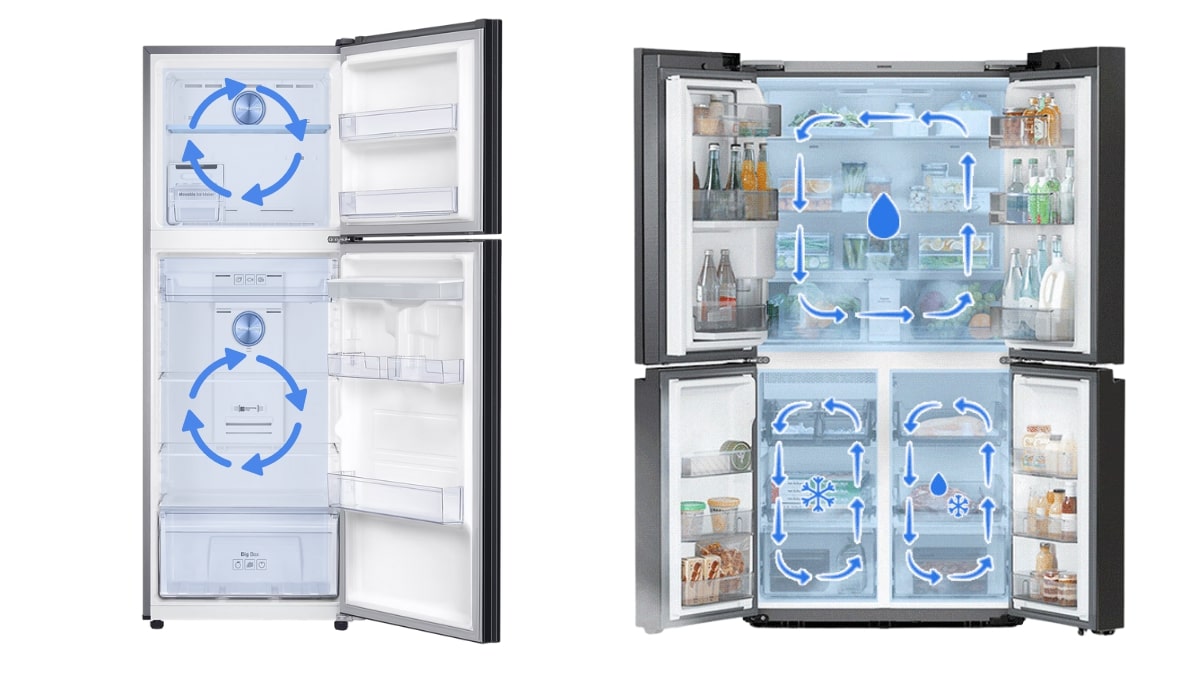Tủ lạnh Samsung được trang bị hệ thống làm lạnh độc lập
