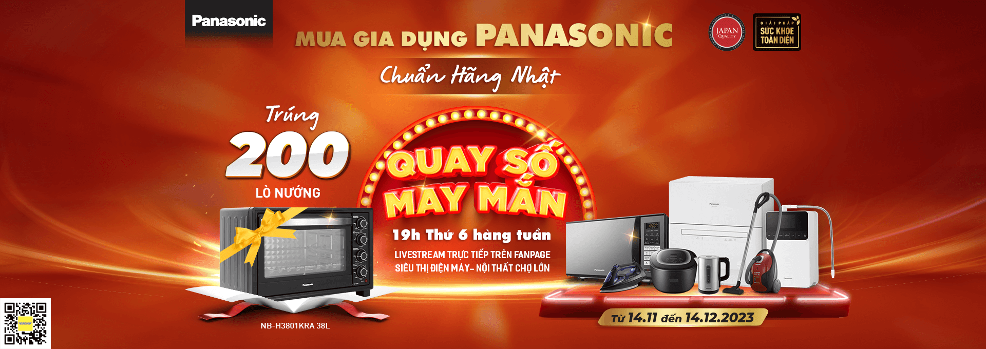 mua panasonic trúng quà lớn tại Siêu thị điện máy Chợ Lớn