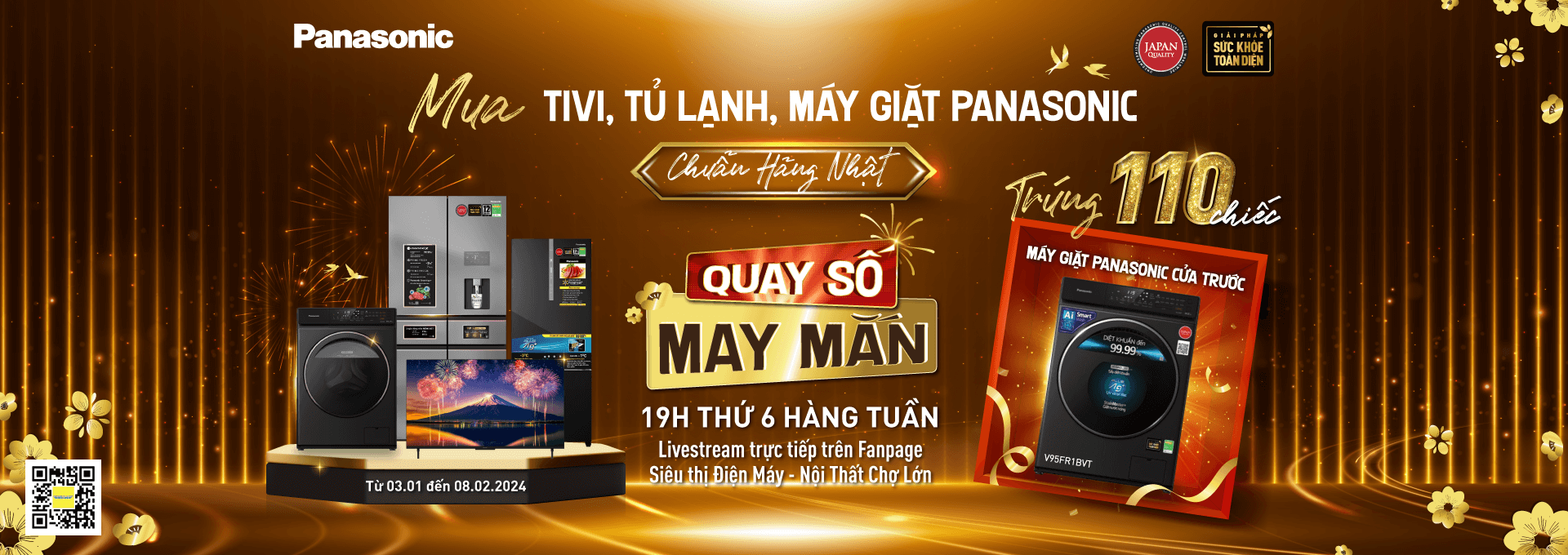 mua panasonic trúng quà lớn tại Siêu thị điện máy Chợ Lớn