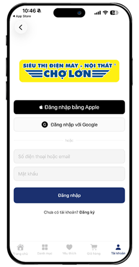 Bước 2: Đăng ký - Đăng nhập tài khoản