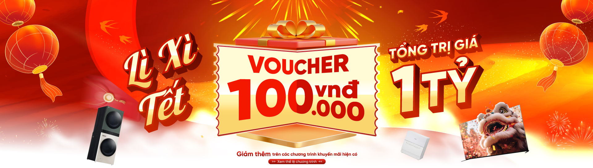 nhận ngay voucher 100.000đ