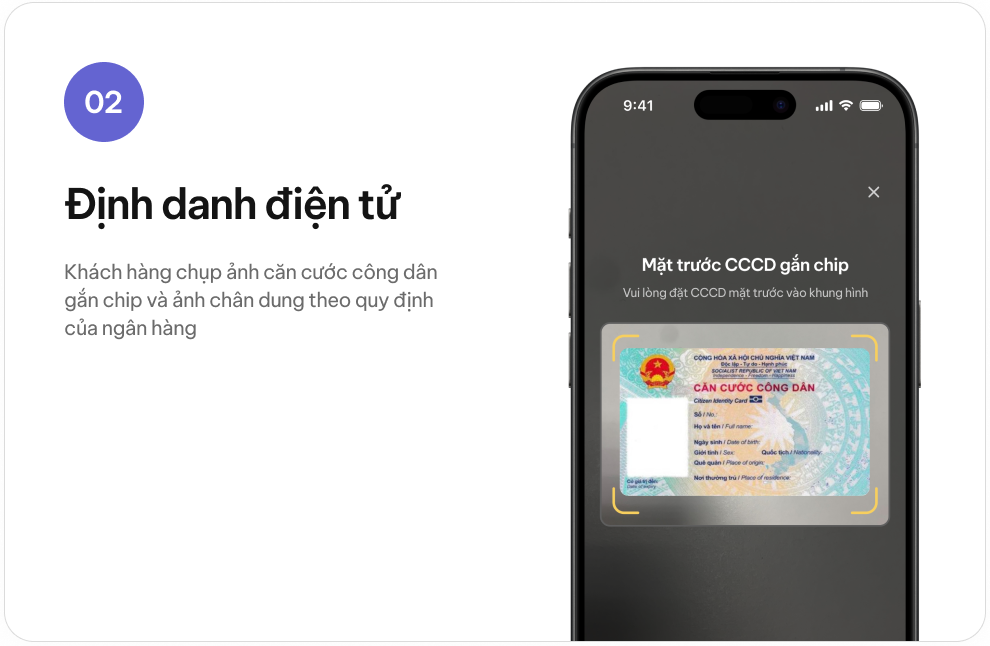 Bước 2 - Định danh khách hàng