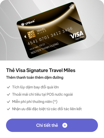 Thẻ Visa Signature Travel Miles