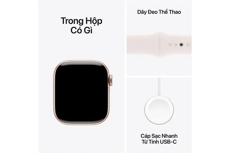 Apple Watch Series 10 46mm (GPS) Viền Nhôm Dây Cao Su Size S/M 1