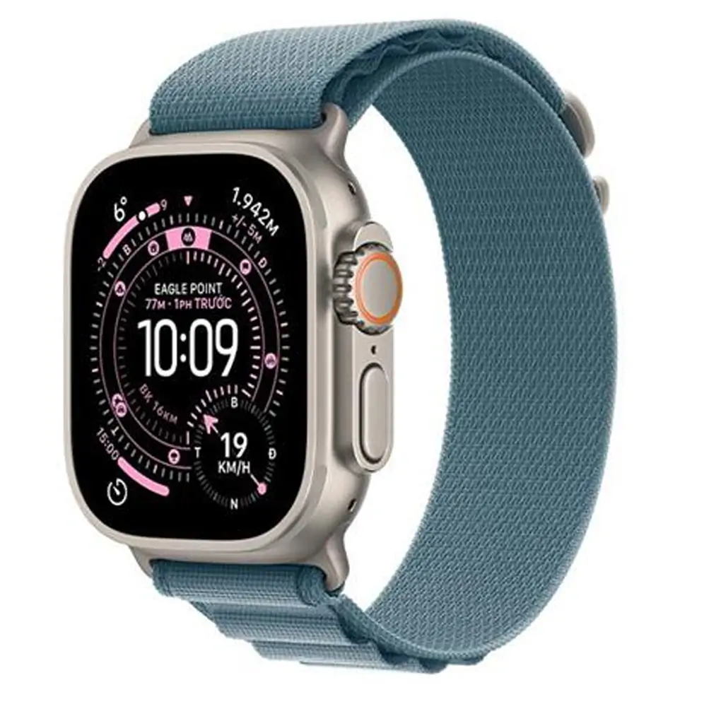 Apple Watch Ultra 3 GPS + Cellular 49mm Black Titanium Case with Black Alpine Loop - Medium