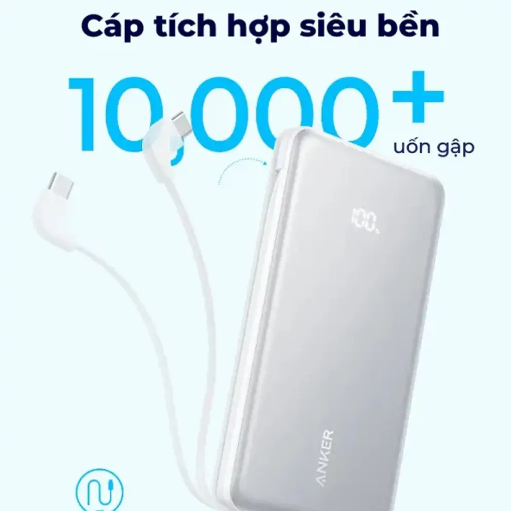 Sạc Dự Phòng Anker Zolo 2C1A 22.5W 20000mah B2B_A110E 0