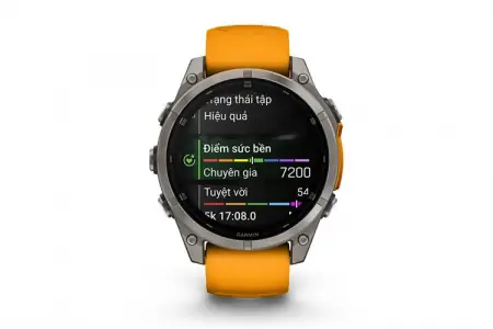 Garmin Fenix 8 Sapphire 47mm Viền Titanium Dây Silicone 0