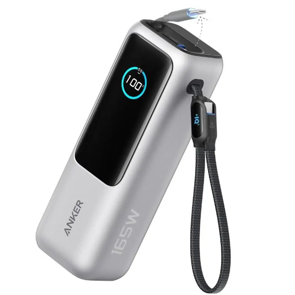 Pin dự phòng Anker 25.000mAh 165W tích hợp cáp rút gọn A1695