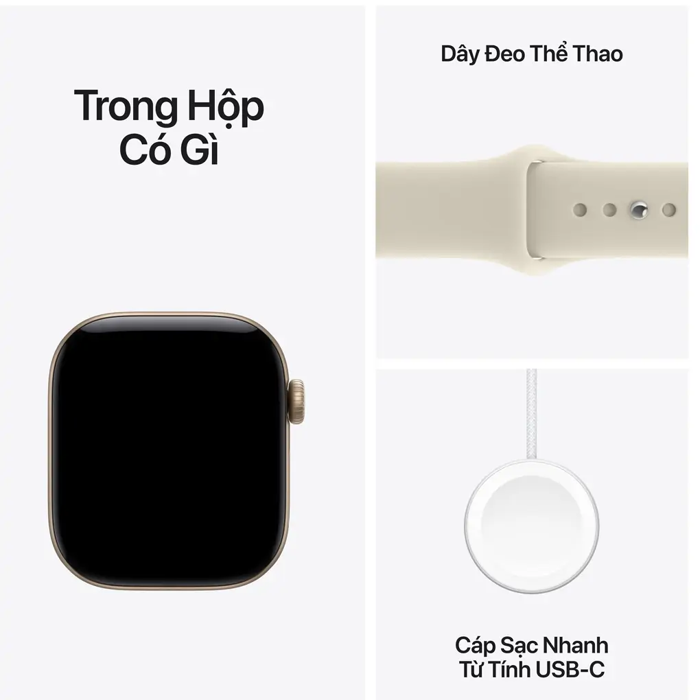 Apple Watch Series 12 GPS 42mm Viền Nhôm Dây silicone 1