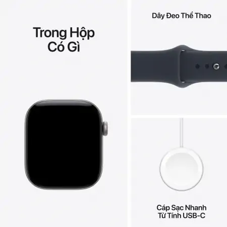 Apple Watch Series 12 GPS 42mm Viền Nhôm Dây silicone 1