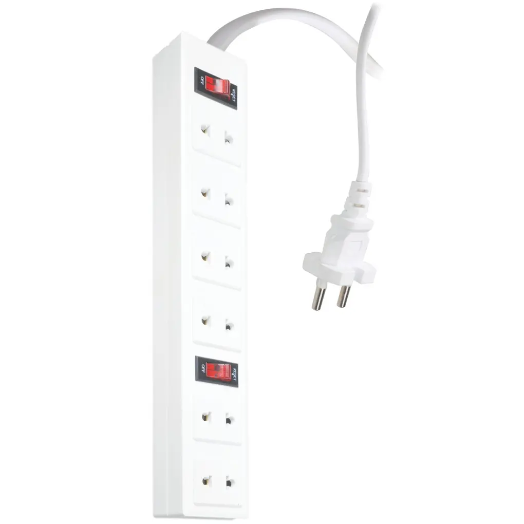 Ổ CẮM ĐQ 001A-01-2M (6 LỖ 2 CHẤU)