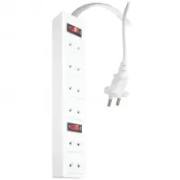 Ổ CẮM ĐQ 001A-01-2M (6 LỖ 2 CHẤU)