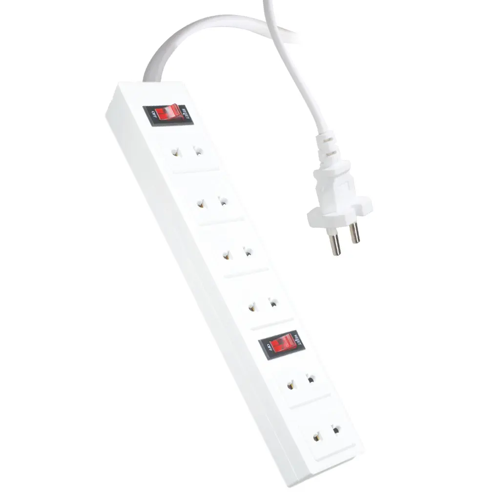 Ổ CẮM ĐQ 001A-01-2M (6 LỖ 2 CHẤU) 2