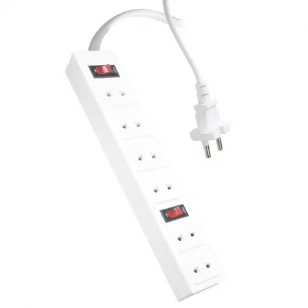 Ổ CẮM ĐQ 001A-01-2M (6 LỖ 2 CHẤU) 2