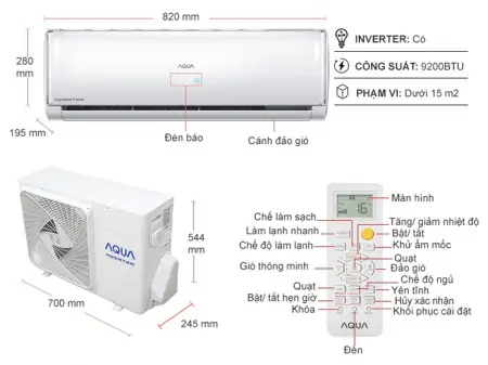 Máy lạnh Aqua Inverter 1 Hp AQA-KCRV10TH 4