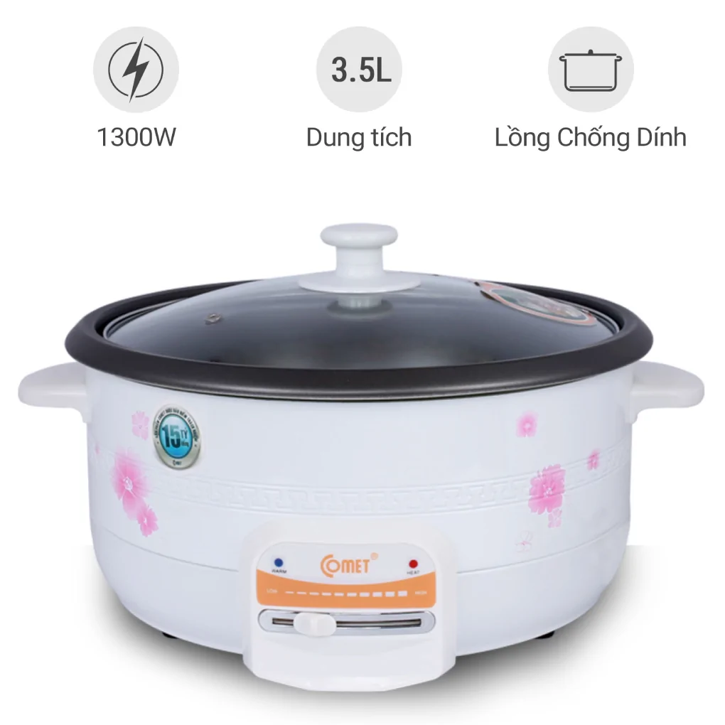 Lẩu điện Comet CM7731 1300W 0