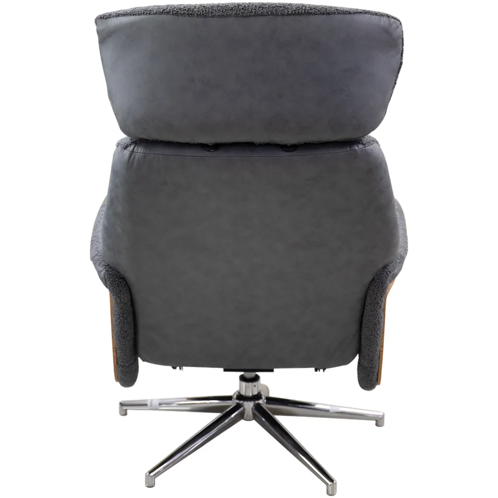 Ghế Thư Giãn + Đôn CX6255 Xám 5