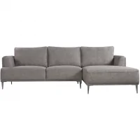 Sofa L (Góc Phải) Lion F1191 Xám Nhạt