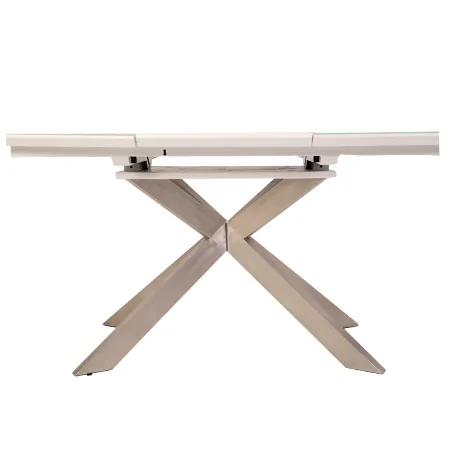 Bàn Kiếng Mở Rộng EUDORA HT6570-GN Trắng 3