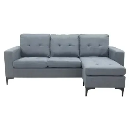 Sofa L Thor Xám Đậm 196Cm
