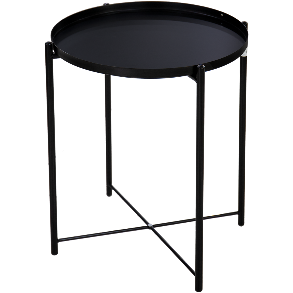 Bàn Tray Kim Loại ECOMT10 Đen 1