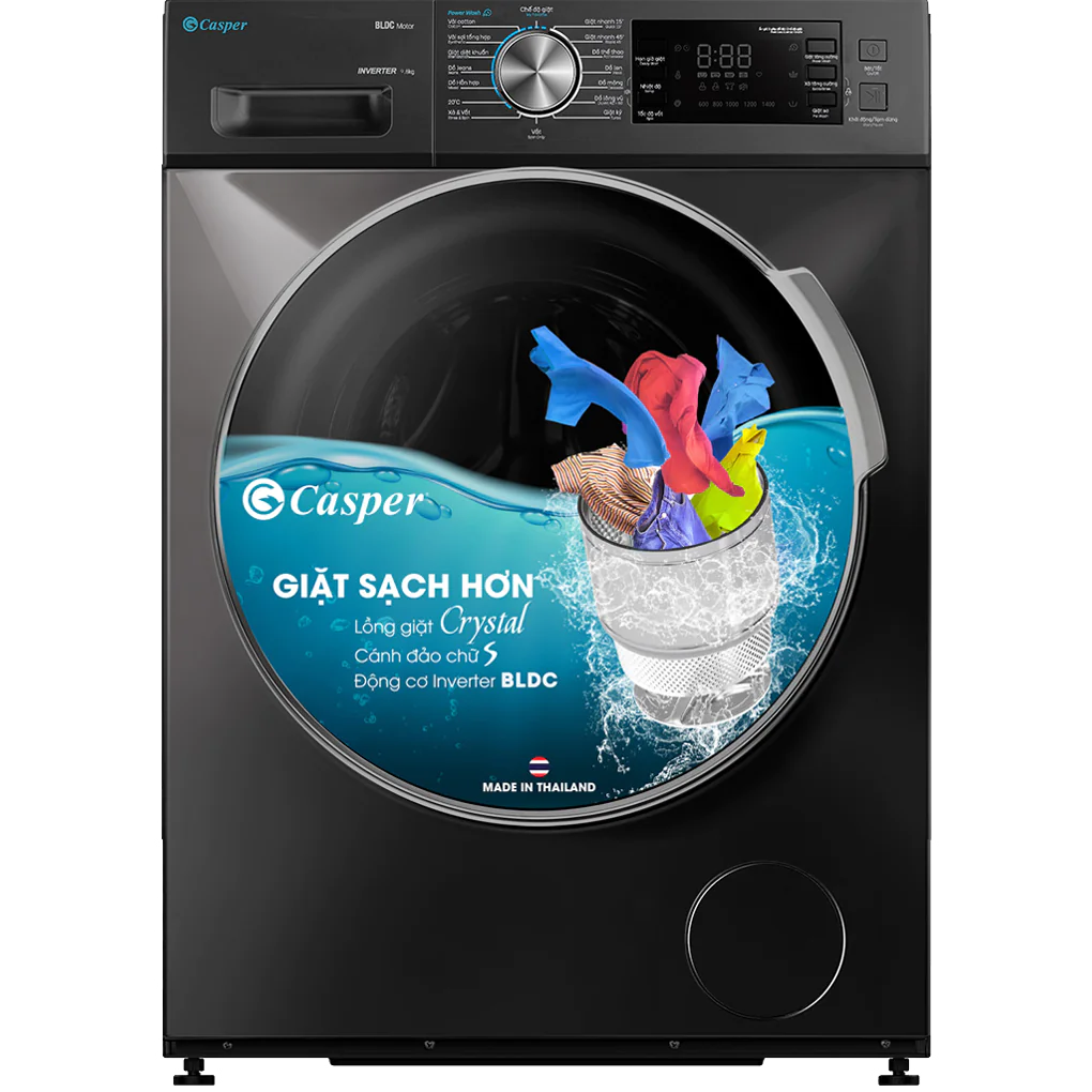 Máy Giặt Casper Inverter 9.5 Kg WF-95I140BGB
