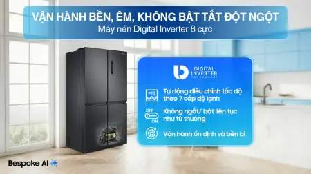 Tủ Lạnh Samsung Multidoor 488 Lít RF48A4000B4/SV