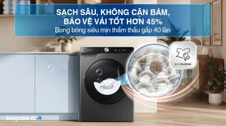 Máy Giặt Sấy Samsung Inverter AI 11/7 Kg WD11T734DBX/SV