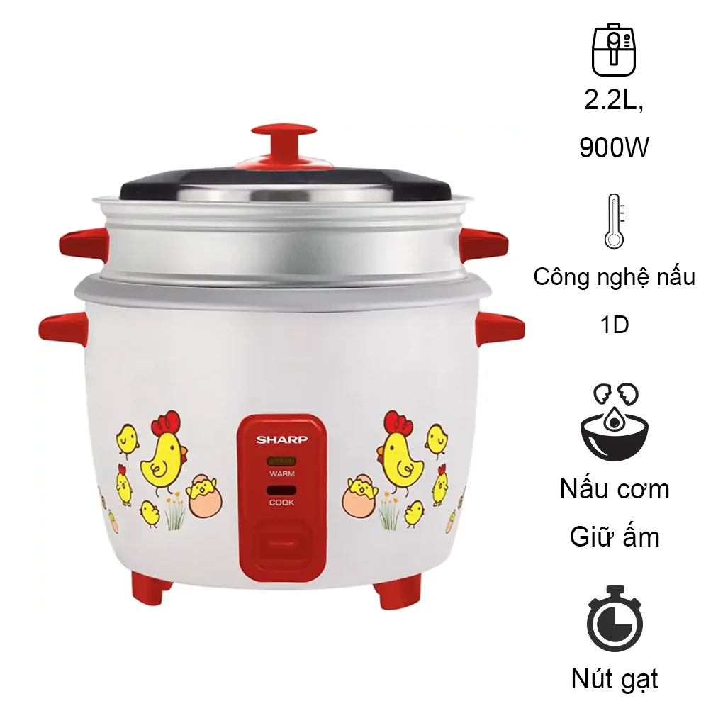 Nồi Cơm Điện Sharp KSH-D28SV-CH 2.2lít