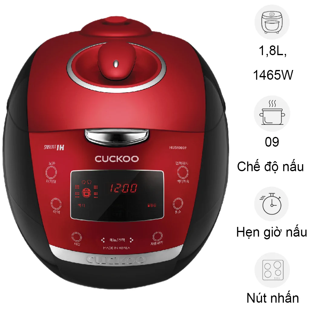 Nồi Cơm Điện Cao Tần Cuckoo CRP-HUS1000F 1.8lít