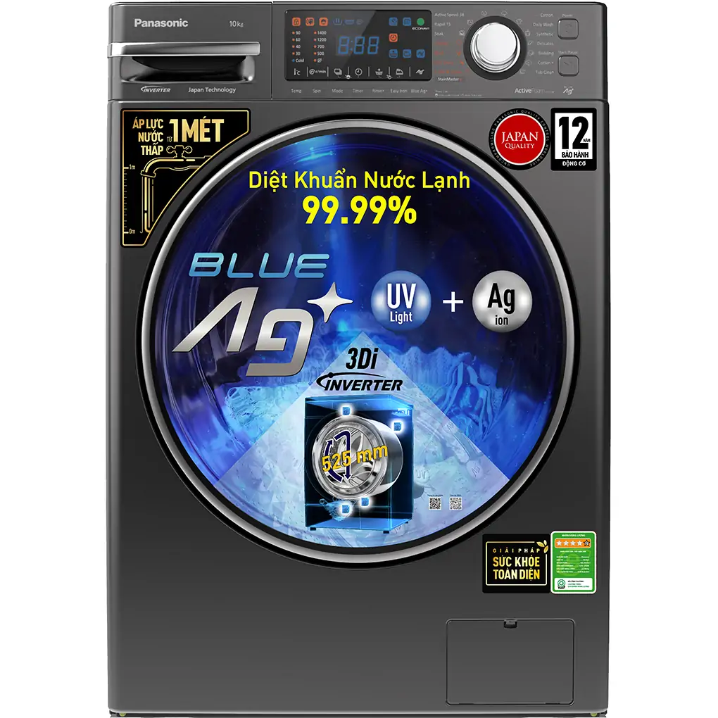 Máy Giặt Panasonic Inverter 9 Kg NA-V90FX2LVT (Sản phẩm trưng bày)
