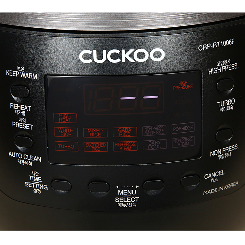 Nồi Cơm Điện Tử Áp Suất Kép Cuckoo CRP-RT1008F 1.8 Lít - Hàn Quốc 6