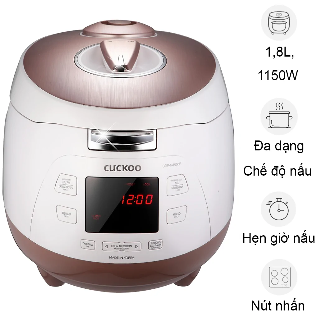 Nồi Cơm Điện Cuckoo CRP-M1000S 1.8 Lít - Hàn Quốc