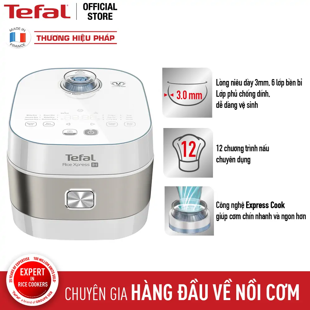 Nồi Cơm Điện Cao Tần Tefal RK762168 1.5 lít 2