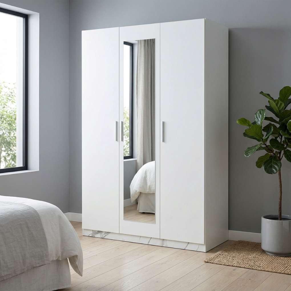 Tủ &Aacute;o 3 Cửa Queen NS03051-3 Trắng