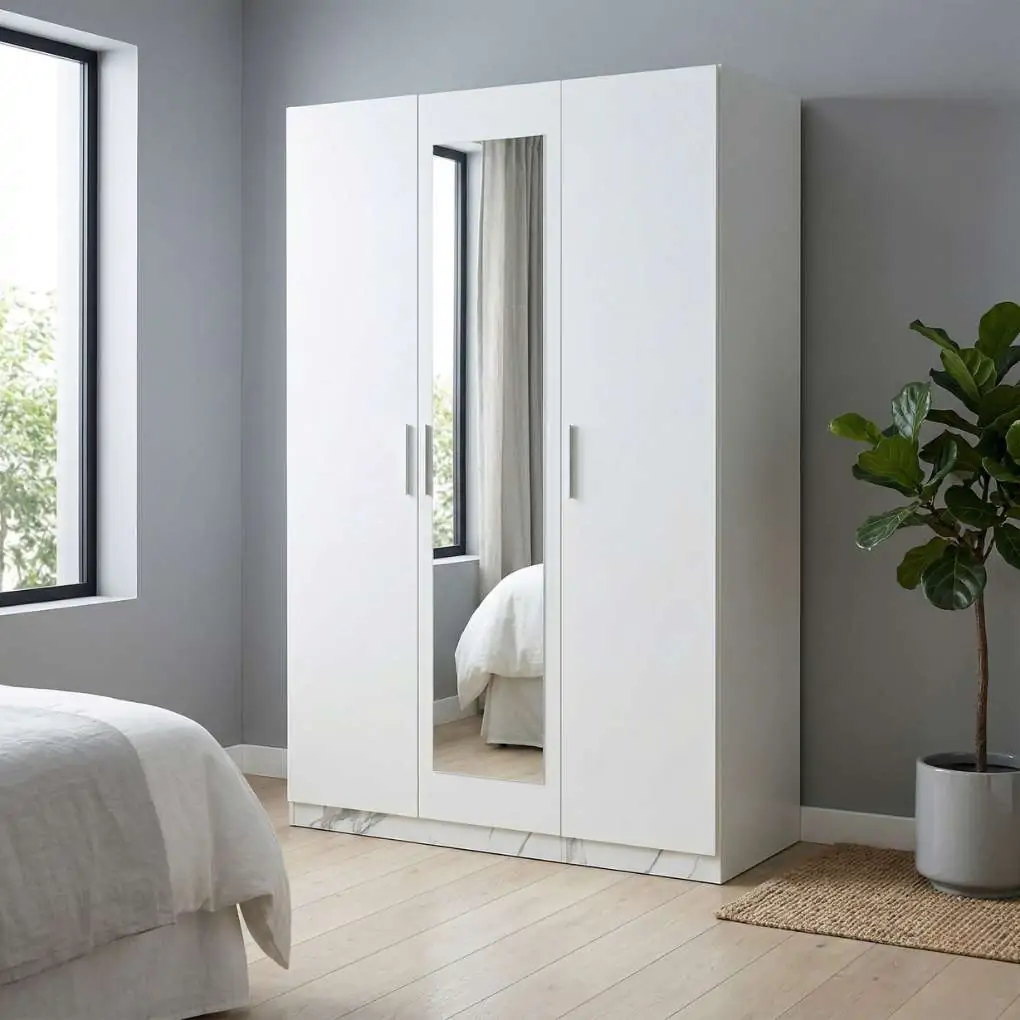 Tủ Áo 3 Cửa Queen NS03051-3 Trắng