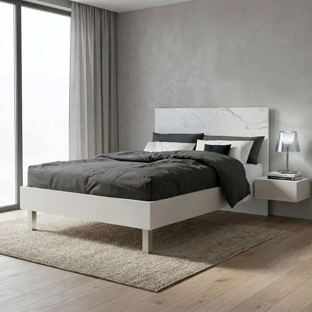 Giường 1.6M Queen NS12020 Trắng