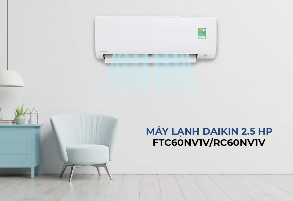Máy lạnh Daikin 2.5 Hp FTC60NV1V/RC60NV1V 1