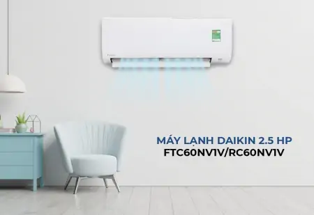 Máy lạnh Daikin 2.5 Hp FTC60NV1V/RC60NV1V 1