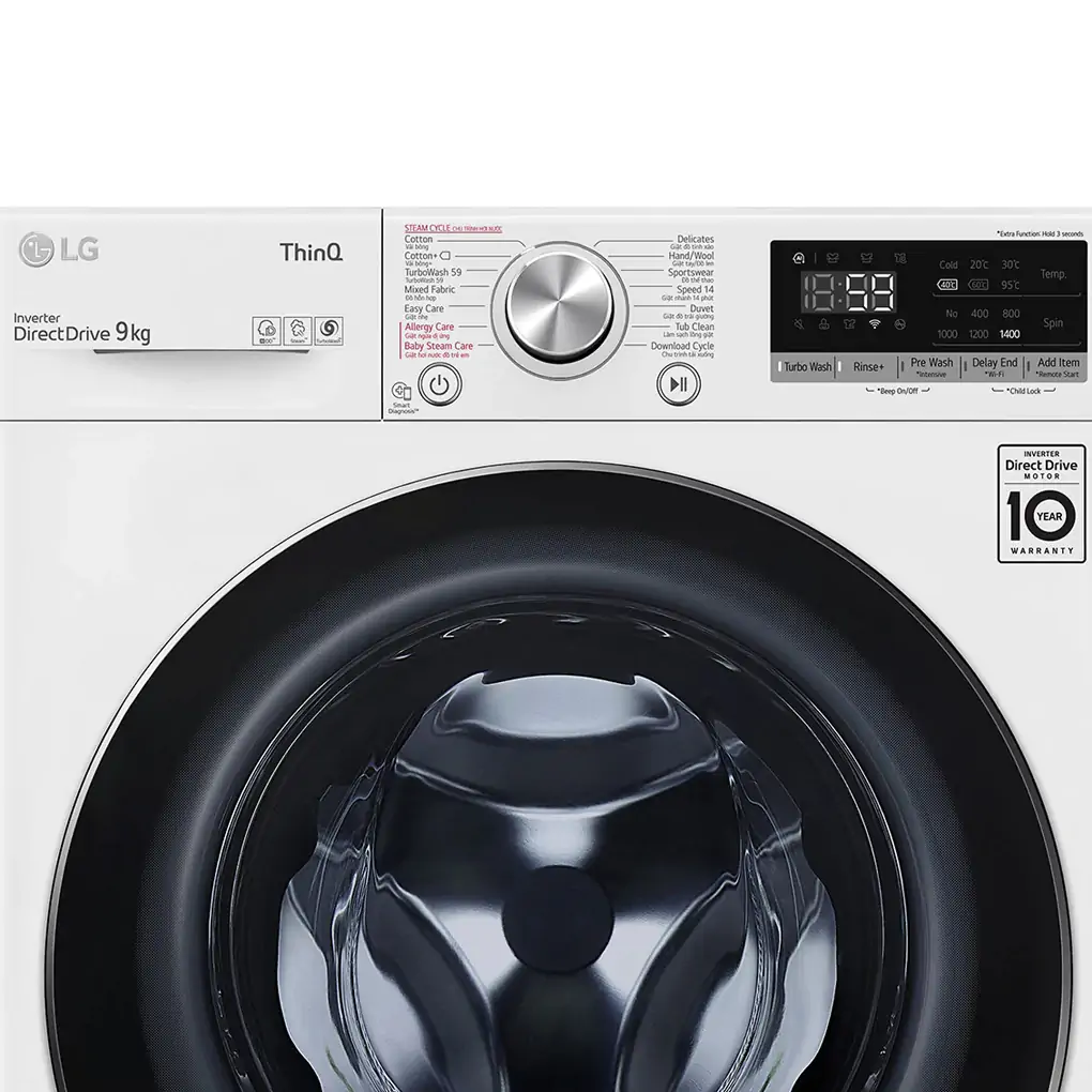 Máy Giặt LG AI DD 9 Kg FV1409S2W 6